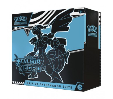 POKEMON JUEGO DE CARTAS ESCARLATA Y PURPURA: CAJA ENTRENADOR ELITE FULGOR NEGRO (ESP)