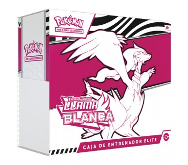 POKEMON JUEGO DE CARTAS ESCARLATA Y PURPURA: CAJA ENTRENADOR ELITE LLAMA BLANCA (ESP)