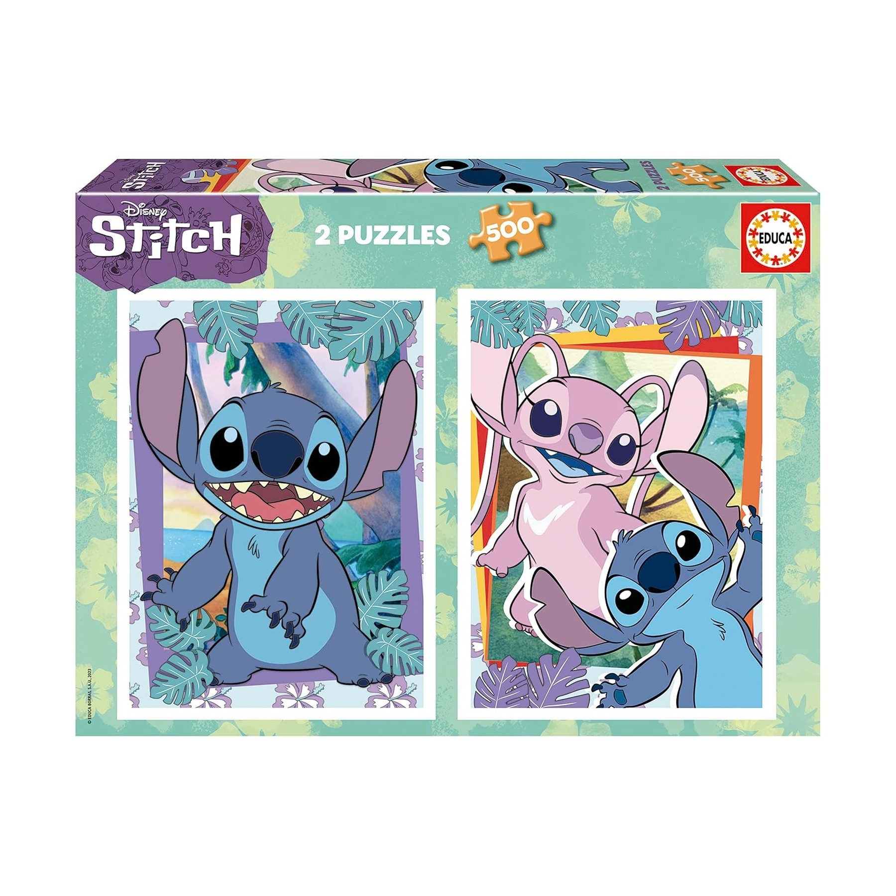 Puzzle 2X500 Stitch Disney