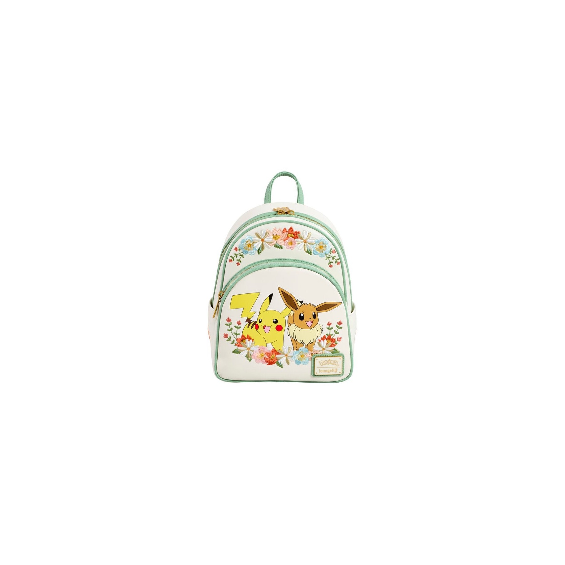 Mini Mochila Pikachu & Eevee Floral