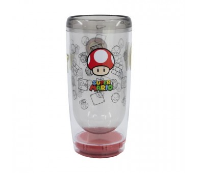 Vaso D.Pared Antiv.625Ml Super Mario Pow