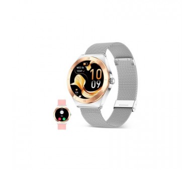 Ksix Lya Rosa / Smartwatch 1.19"/ 2 Correas (Metal + Silicon