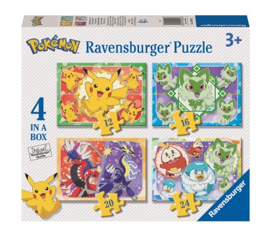 Puzzle Pokemon 12-16-20-24pzs