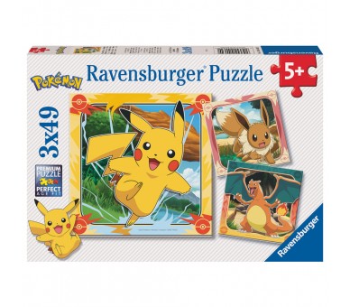 Puzzle Pokemon 3x49pzs