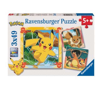 Puzzle Pokemon 3x49pzs