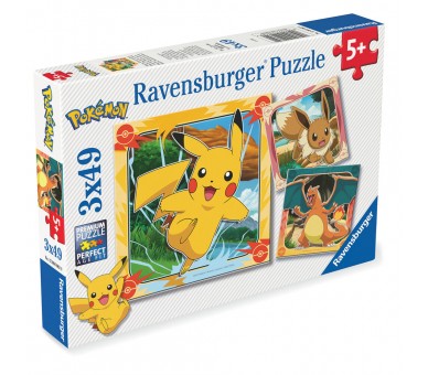 Puzzle Pokemon 3x49pzs