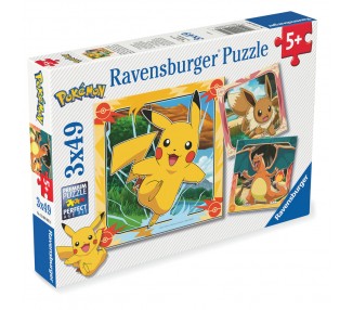 Puzzle Pokemon 3x49pzs