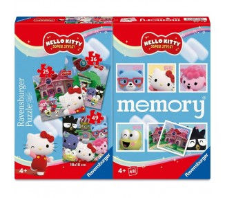 Multipack memory + 3 puzzles Hello Kitty
