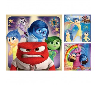 Puzzle Del Reves Disney Pixar 3x49pzs