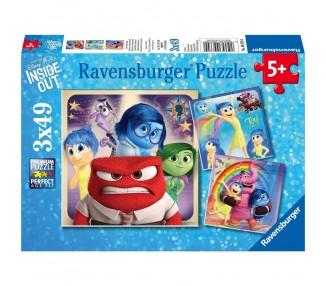 Puzzle Del Reves Disney Pixar 3x49pzs