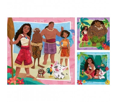 Puzzle Vaiana 2 Disney 3x49pzs