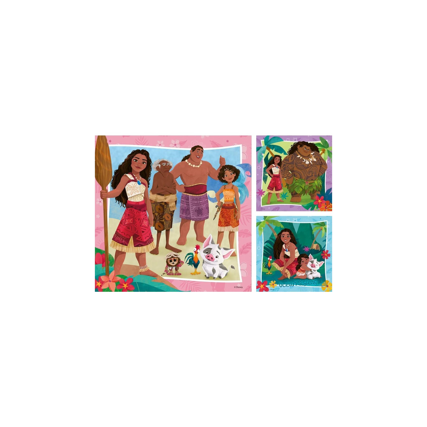 Puzzle Vaiana 2 Disney 3x49pzs