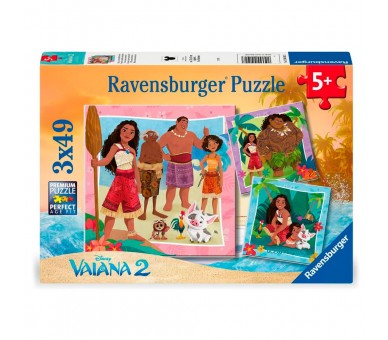 Puzzle Vaiana 2 Disney 3x49pzs