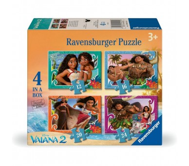 Puzzle Vaiana 2 Disney 12-16-20-24pzs
