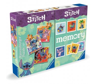 Multipack memory + 3 puzzles Stitch Disney