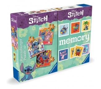 Multipack memory + 3 puzzles Stitch Disney