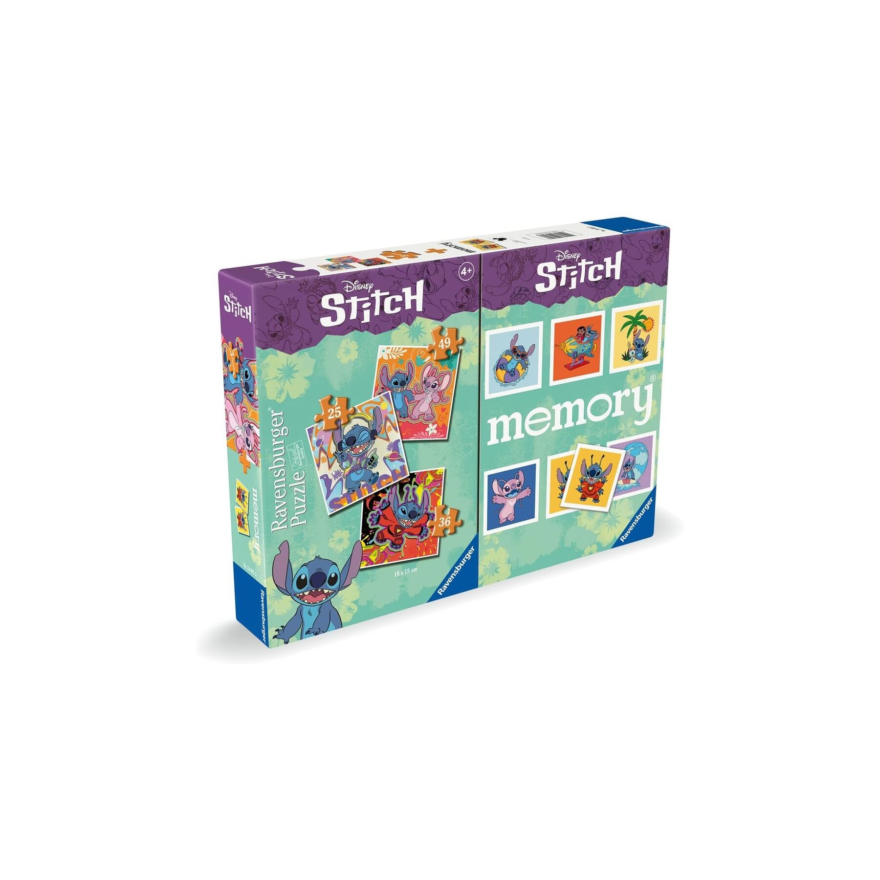 Multipack memory + 3 puzzles Stitch Disney