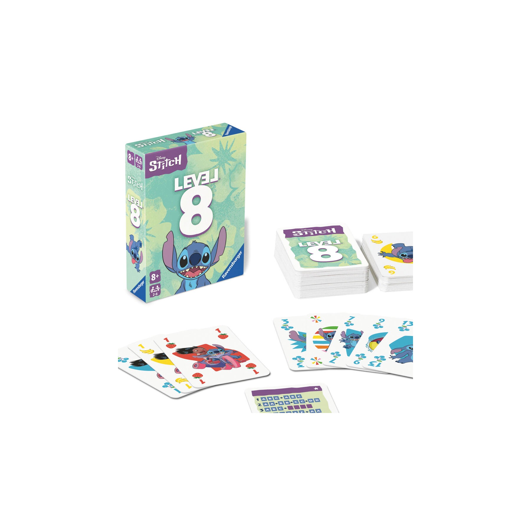 Juego de Cartas Level 8 Stitch Disney