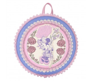 Mochila Floral Minnie Disney Loungefly 23cm