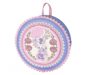 Mochila Floral Minnie Disney Loungefly 23cm