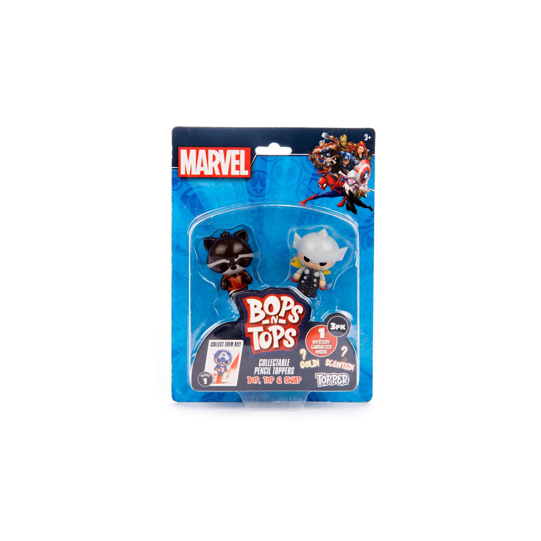 Blister 3 Toppers 3D Marvel