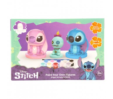 Set 3 Figuras de Escayola para Pintar Stitch Disney