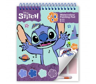 Bloc Dibujo Acuarelas Stitch Disney