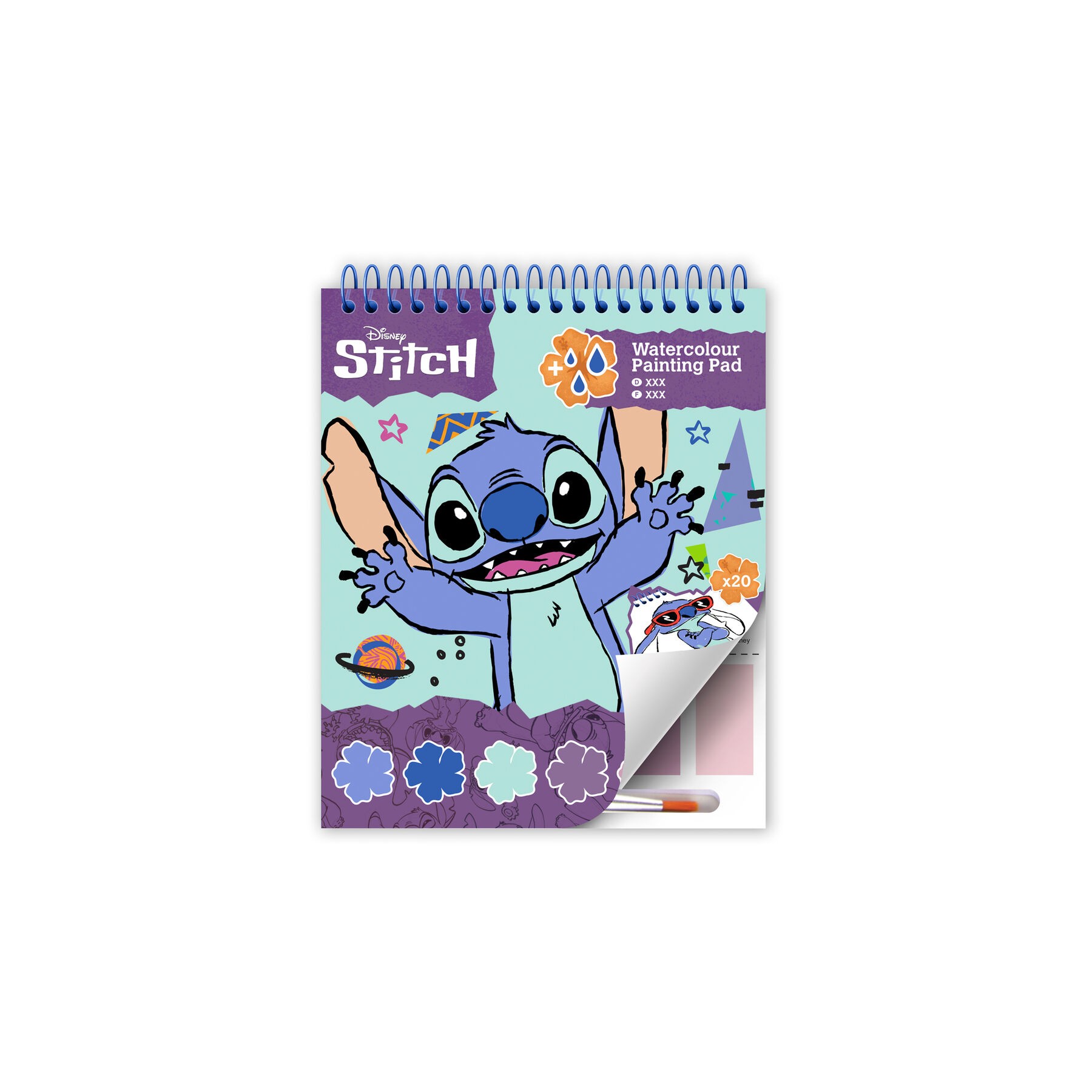 Bloc Dibujo Acuarelas Stitch Disney