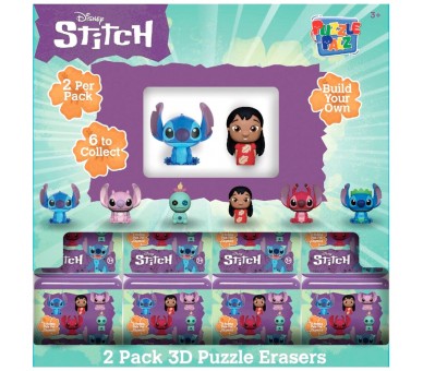Capsula Puzzle Palz Stitch Disney surtido