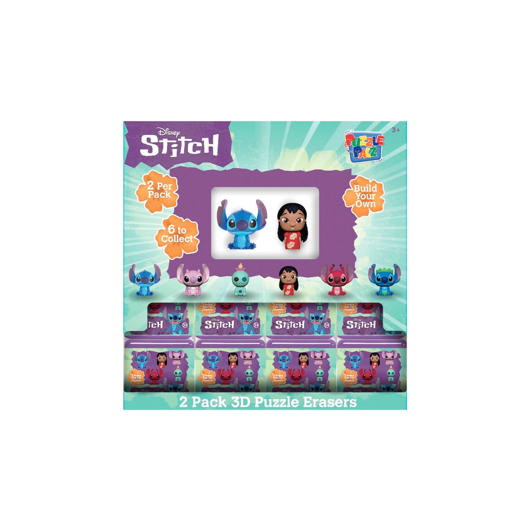 Capsula Puzzle Palz Stitch Disney surtido