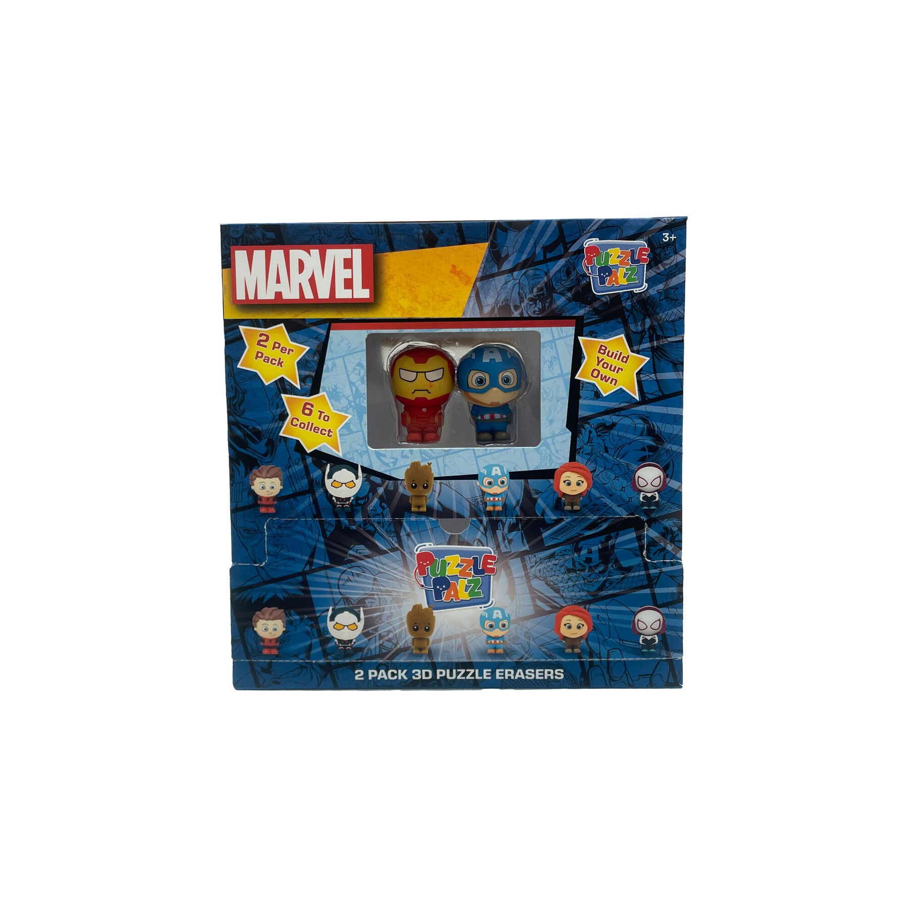 Capsula Puzzle Palz Marvel surtido