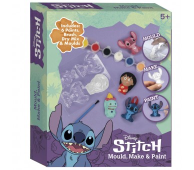 Set de Escayola para Moldear y Pintar Stitch Disney