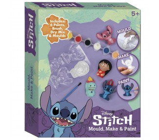 Set de Escayola para Moldear y Pintar Stitch Disney
