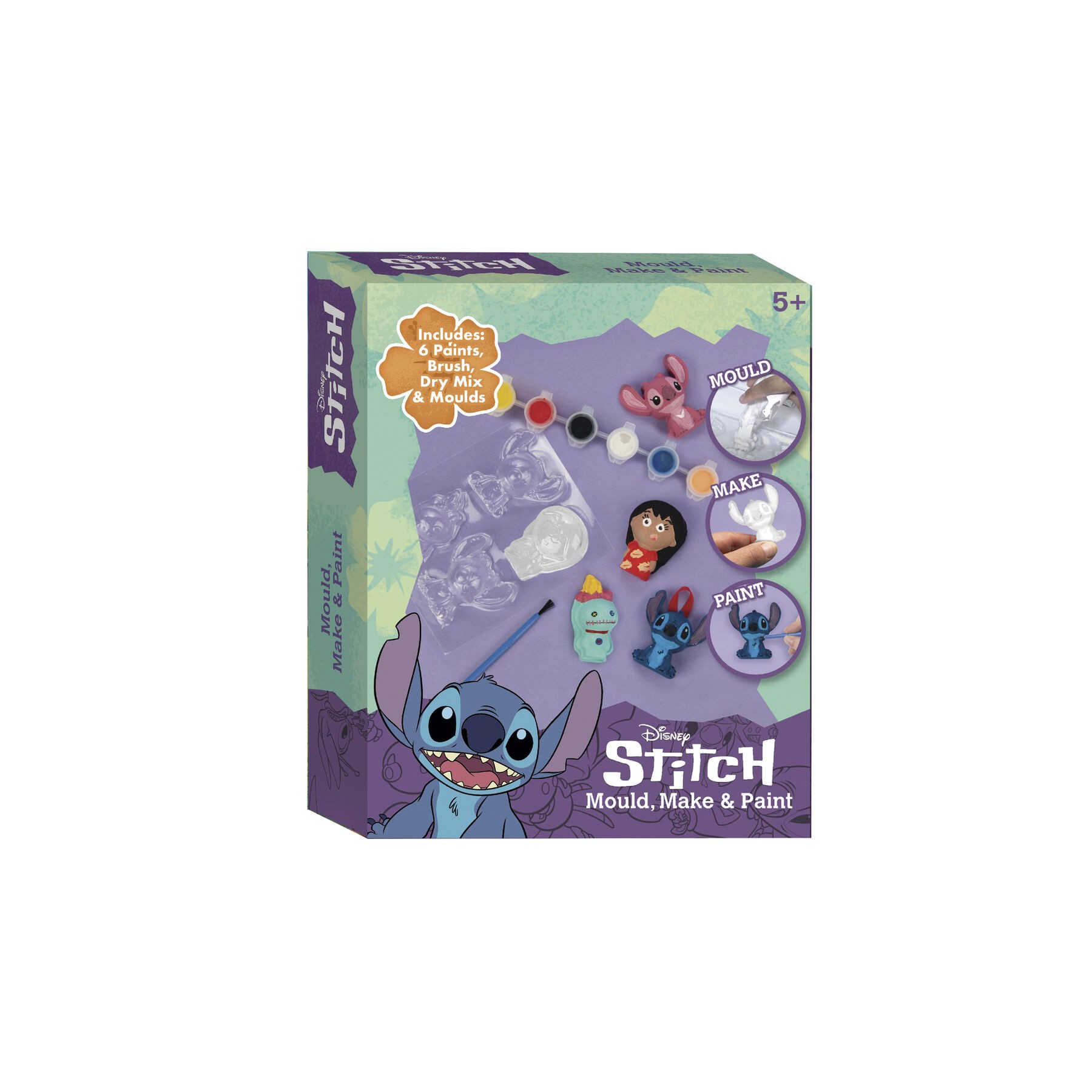 Set de Escayola para Moldear y Pintar Stitch Disney