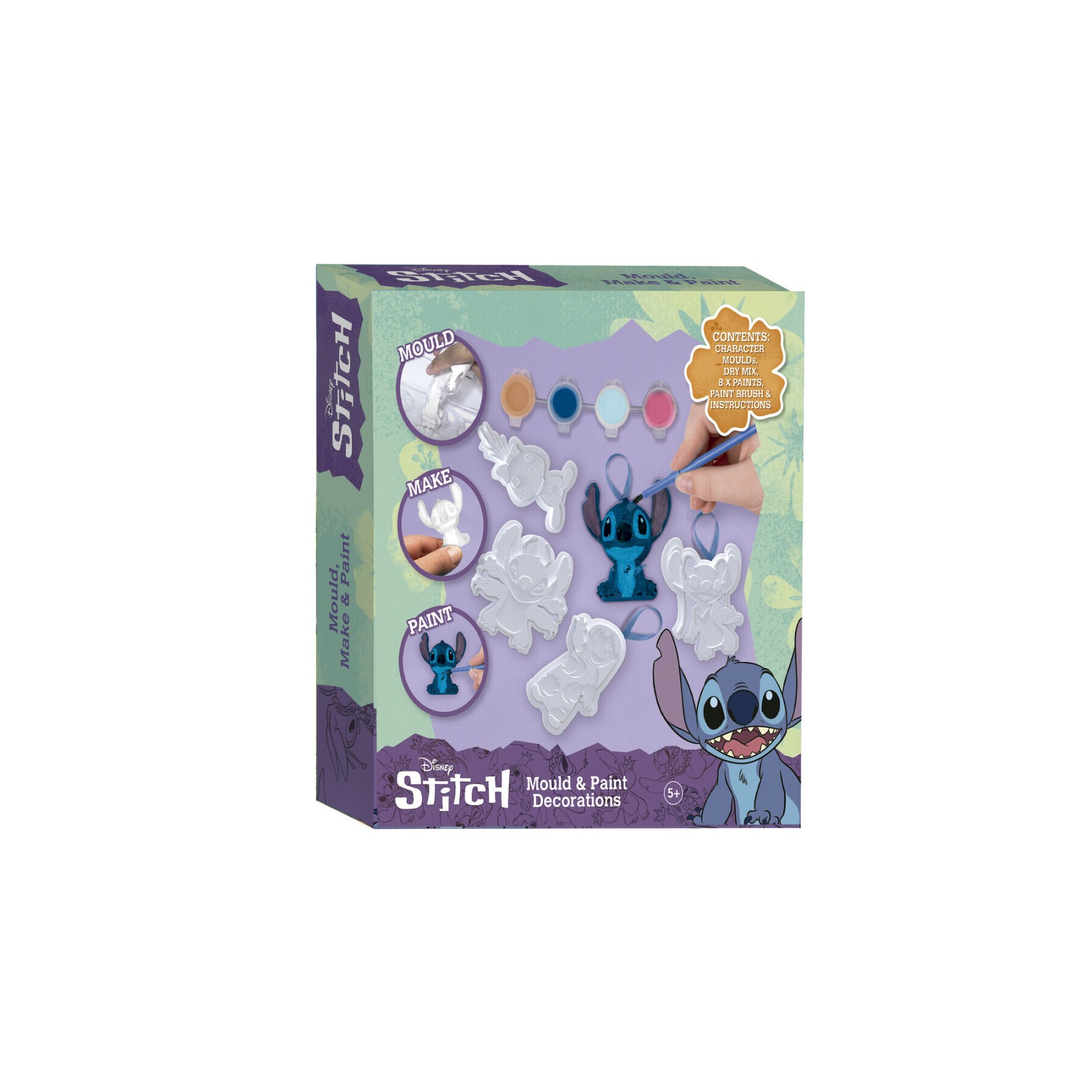 Set de Escayola para Moldear y Pintar Stitch Disney