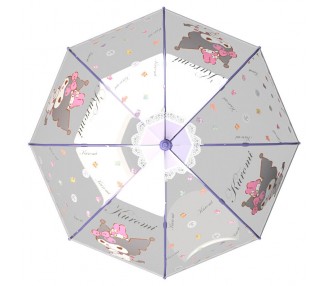Paraguas burbuja manual Kuromi Hello Kitty 48cm