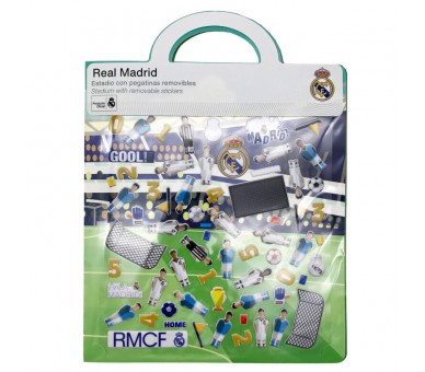 Libro de Pegatinas Reutilizables 3D Estadio Real Madrid