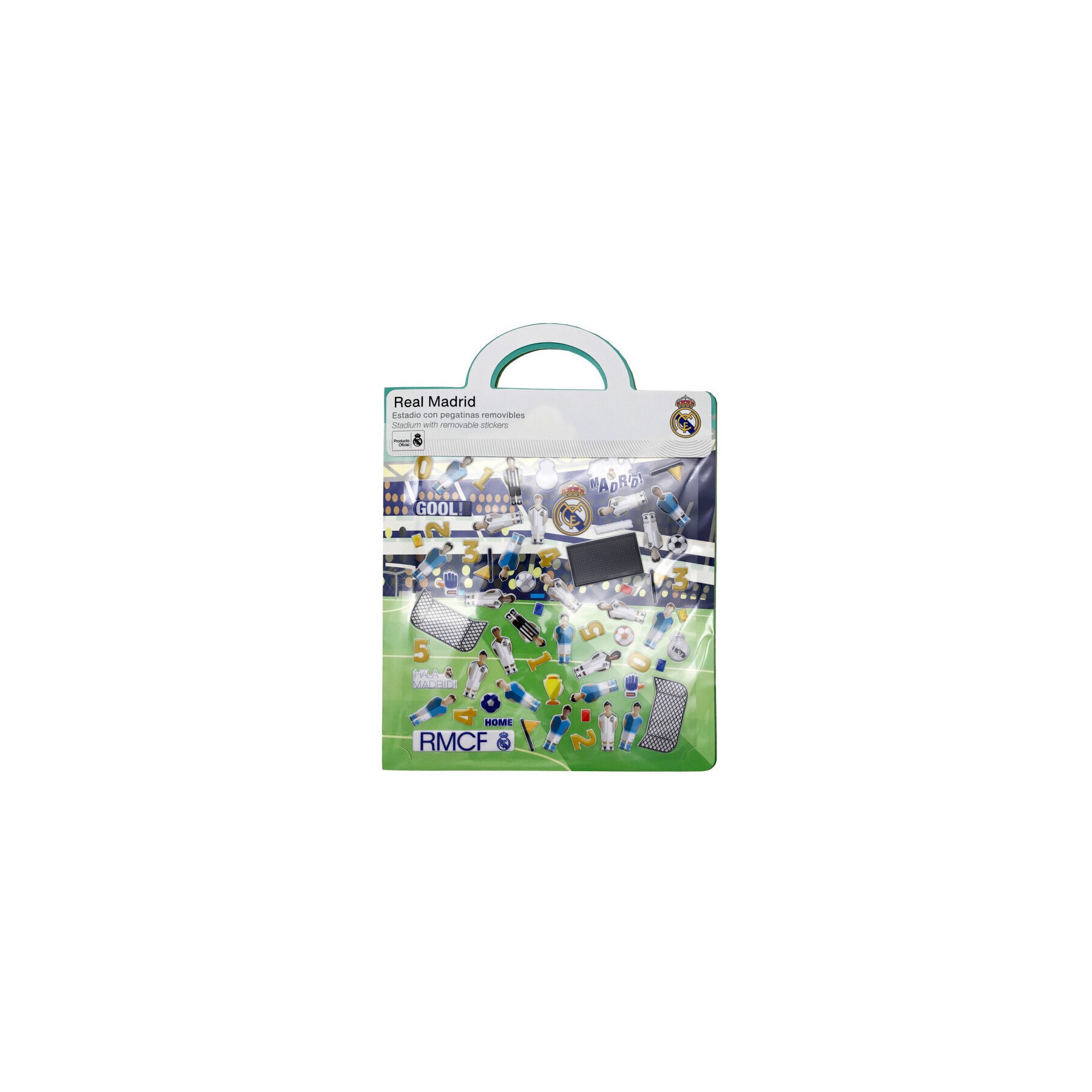 Libro de Pegatinas Reutilizables 3D Estadio Real Madrid