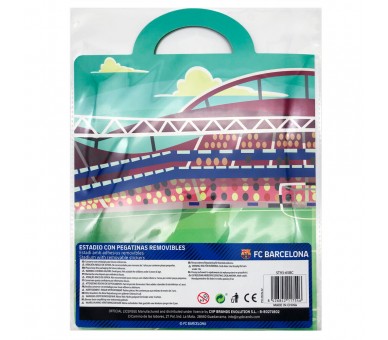 Libro de Pegatinas Reutilizables 3D Estadio FC Barcelona
