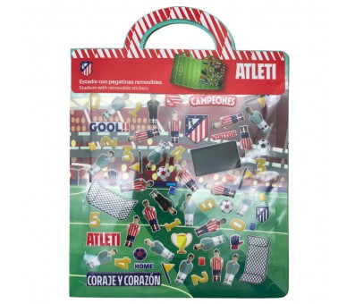 Libro de Pegatinas Reutilizables 3D Estadio Atletico de Madrid