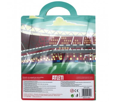 Libro de Pegatinas Reutilizables 3D Estadio Atletico de Madrid