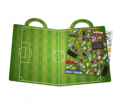 Libro de Pegatinas Reutilizables 3D Estadio Atletico de Madrid