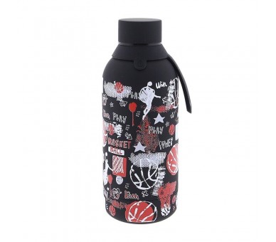 Botella termica Black Basketball 500ml