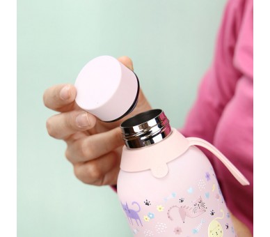 Botella termica Gatos Rosas 500ml