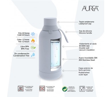 Botella termica Shadow Football 500ml