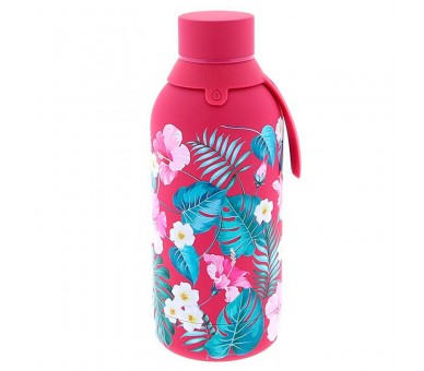 Botella termica Magenta Floral Exotico 500ml