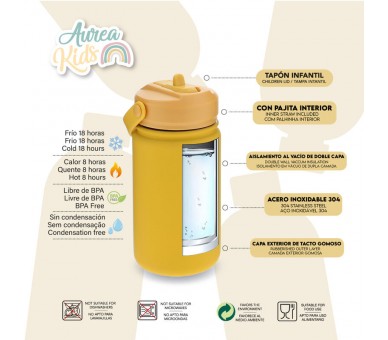 Cantimplora termica Cachorro Mostaza 330ml