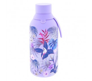 Botella termica Lila Floral Exotico 500ml