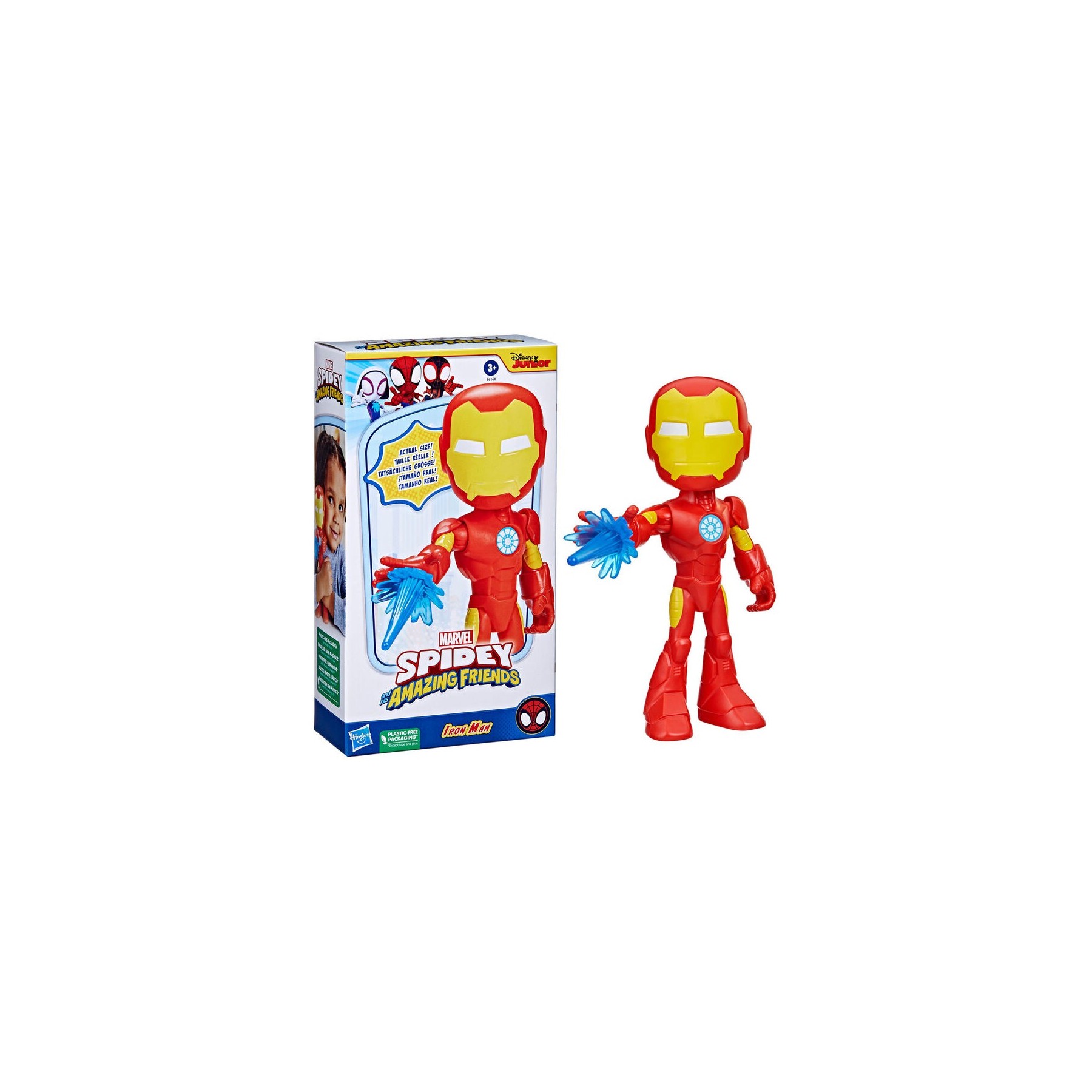 Figura Iron Man Spidey Amazing Friends Marvel 22Cm