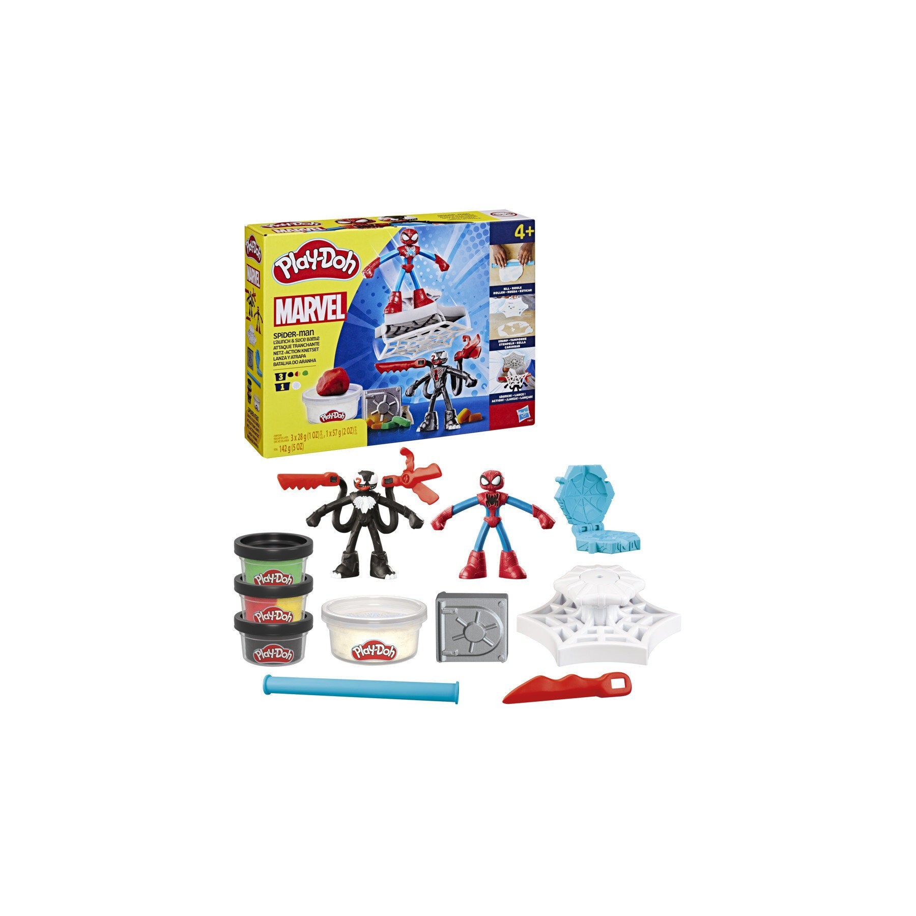 Lanza Y Atrapa Spiderman Marvel Play-Doh